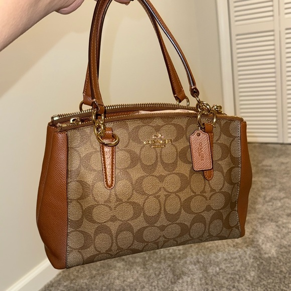 Coach Small Christie Carryall- Gold/Khaki - Picture 1 of 10